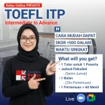 Kelas Private TOEFL-ITP Online dirancang KHUSUS untuk yang SERIUS