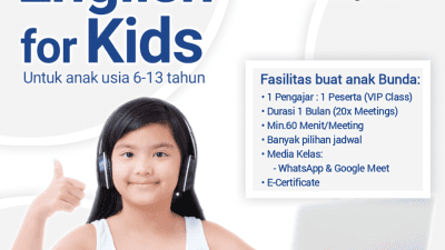 english for kids kelas online