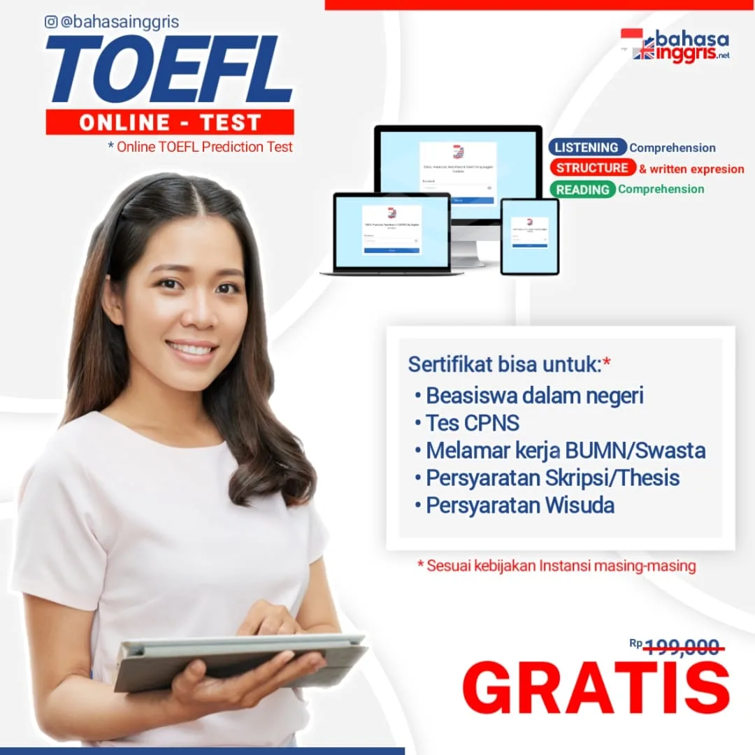 tes toefl online gratis