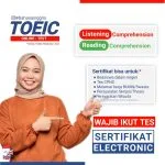 Tes TOEIC Online (GRATIS) Bersertifikat SK DIKNAS, Solusi bagi Anda yang sedang urgent dan membutuhkan sertifikat dalam waktu cepat. Kenapa harus Tes TOEIC Online (Listening – Reading)? Tes TOEIC Online (Listening – Reading) didesain untuk mengukur kapabilitas bahasa Inggris seseorang dalam pelbagai konteks profesional. Dengan mengikuti test ini, Kamu bisa mengevaluasi kemampuan diri-sendiri pada saat berkomunikasi menggunakan bahasa Inggris. Hasil test Tes TOEIC Online (Listening – Reading) juga bisa digunakan untuk mengidentifikasi kebutuhan maupun kemampuan apa yang harus ditingkatkan untuk menunjang Kamu menjadi cakap berbahasa Inggris. Apa itu Tes TOEIC Online (Listening – Reading) by Bahasa Inggris Net? Tes TOEIC Online (Listening – Reading) by Bahasa Inggris Net merupakan Online Tes TOEIC (Listening – Reading) Prediction Test yang dirancang khusus untuk mengukur kemampuan berbahasa Inggris seseorang dan bisa digunakan sebagai persiapan sebelum mengikuti tes Internasional yang resmi dari ets.org. Tes TOEIC Online (Listening – Reading) by Bahasa Inggris Net setara dengan menggunakan 2 (dua) indikator penilaian untuk mengukur kemampuan bahasa Inggris yaitu, Listening Comprehension dan Reading Comprehension Sertifikat Tes TOEIC Online (Listening – Reading) by Bahasa Inggris Net bisa digunakan untuk kebutuhan *administrasi seperti melamar pekerjaan BUMN atau Swasta, syarat kelulusan, syarat beasiswa, syarat ujian CASN dan sejenisnya (*sesuai kebijakan instansi masing-masing). Kelebihan Tes TOEIC Online (Listening – Reading) by Bahasa Inggris Net? Dilakukan secara ONLINE Jadwal Test Senin-Minggu (7 x 24 jam) Bebas menentukan waktu test. Hasil skor langsung bisa dilihat secara otomatis ketika selesai mengerjakan Tes TOEIC Online (Listening – Reading) Sertifikat Test dikeluarkan oleh lembaga yang sudah resmi terdaftar di Kemendikbud Ristek di bidang Lembaga Kursus dan Pelatihan. Bisa digunakan sebagai persiapan mengambil test TOEIC dari ETS. Soal yang diujikan menggunakan soal-soal standard ETS dengan tingkat keakurasian mencapai 95% Soal akan update setiap hari E-Certificate (format .pdf) otomatis bisa di download setelah mengerjakan tes** E-Certificate ber-SK.Diknas dari Lembaga Kursus dan Pelatihan Bahasa Inggris Net Kampung Inggris Pare dan bisa diverifikasi keabsahannya dengan cara memindai (scan) QR Code yang tertera pada E-Certificate Sertifikat* Tes TOEIC Online (Listening – Reading) by Bahasa Inggris Net bisa digunakan untuk apa saja? Persyaratan kelulusan S1, S2, & S3 Dalam Negeri Persyaratan beasiswa Dalam Negeri Syarat CPNS *Sesuai dengan kebijakan masing-masing instansi *Terdapat syarat dan ketentuan yang berlaku **Setelah pemesanan E-Certificate terkonfirmasi dan melalui WA Admin F.A.Q (Frequently Asked Questions) Q :Bagaimana cara mengikuti tes ini? A :Tekan tombol “DAFTAR SEKARANG”, lalu lengkapi formulir sesuai dengan Identitas yang berlaku. Q :Apa passwordnya? A :Password selalu ditampilkan di bio Instagram @bahasainggris (Jangan Lupa Follow Ya!) Q :Apakah Tes TOEIC Online (Listening – Reading) berbayar? A :Tidak dipungut biaya alias GRATIS, hanya dikenai biaya E-Certificate sebesar 85-ribu jika Kamu membutuhkannya. Q :Seperti apa Tes TOEIC Online (Listening – Reading) ? Apakah bisa menggunakan HP? A : Online TOEIC Prediction Test yang diselenggarakan oleh Bahasa Inggris Net bekerjasama dengan PT Bahasa Inggris Net berbasis website dan dirancang khusus sesuai standar Internasional. Jadi, Kamu disarankan untuk menyediakan peralatan seperti Laptop/PC/Tablet/IPad beserta dengan jaringan Internet yang stabil agar bisa mendapatkan skor TOEIC yang maksimal. Q :Apakah sertifikat dari Online TOEIC Prediction Test bisa untuk melamar CASN, BUMN, persyaratan kuliah, …dst? A :Sertifikat Online TOEIC Prediction Test dikeluarkan secara resmi oleh Lembaga Kursus dan Pelatihan Bahasa Inggris Net yang tercatat di Kampung Inggris Pare serta memiliki Ijin Operasional dari SK.Diknas Kabupaten Kediri, Jawa Timur Q :Apakah sertifikatnya bisa digunakan untuk mengajukan beasiswa dalam negeri atau luar negeri? A : Sertifikat Online TOEIC Prediction Test diterbitkan oleh Lembaga Kursus dan Pelatihan (LKP) Bahasa Inggris Net yang secara resmi memiliki SK.DIKNAS Kab.Kediri dengan Nomor 421.9/1889/418.20/2023 dengan durasi masa berlaku selama 2 tahun sejak diterbitkan. Saran dari kami ialah, sebaiknya kakak mengkonfirmasi ke institusi penyelenggara beasiswa yang menjadi tujuan. Q :Apakah sertifikatnya bisa digunakan untuk LPDP? A : Mohon dibaca dari awal ya Kak, hiks :'( Q :Apakah bisa request skor Online TOEIC Prediction Test ? A : BIG NO! Disclaimer: TOEIC adalah merek terdaftar Educational Testing Service (ETS). Online TOEIC Prediction Test yang diselenggarakan oleh Bahasa Inggris Net adalah simulasi TOEIC tes secara online dari ETS PBT dan skor yang didapat adalah prediksi.