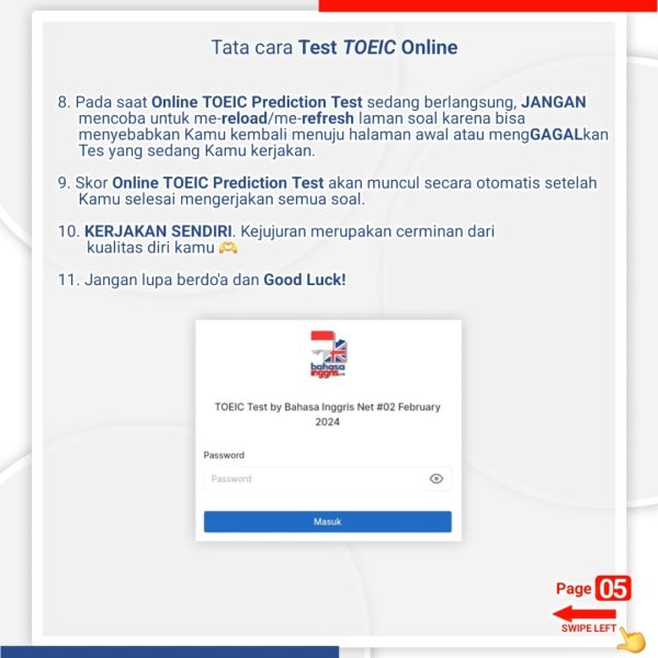 Tes TOEIC Online Gratis (Listening Reading) Bersertifikat