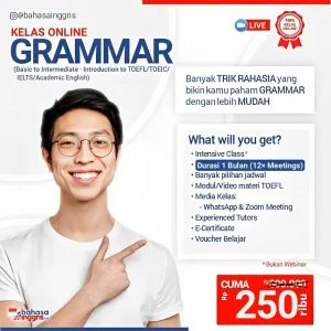 Kelas Online Grammar Kampung Inggris Pare