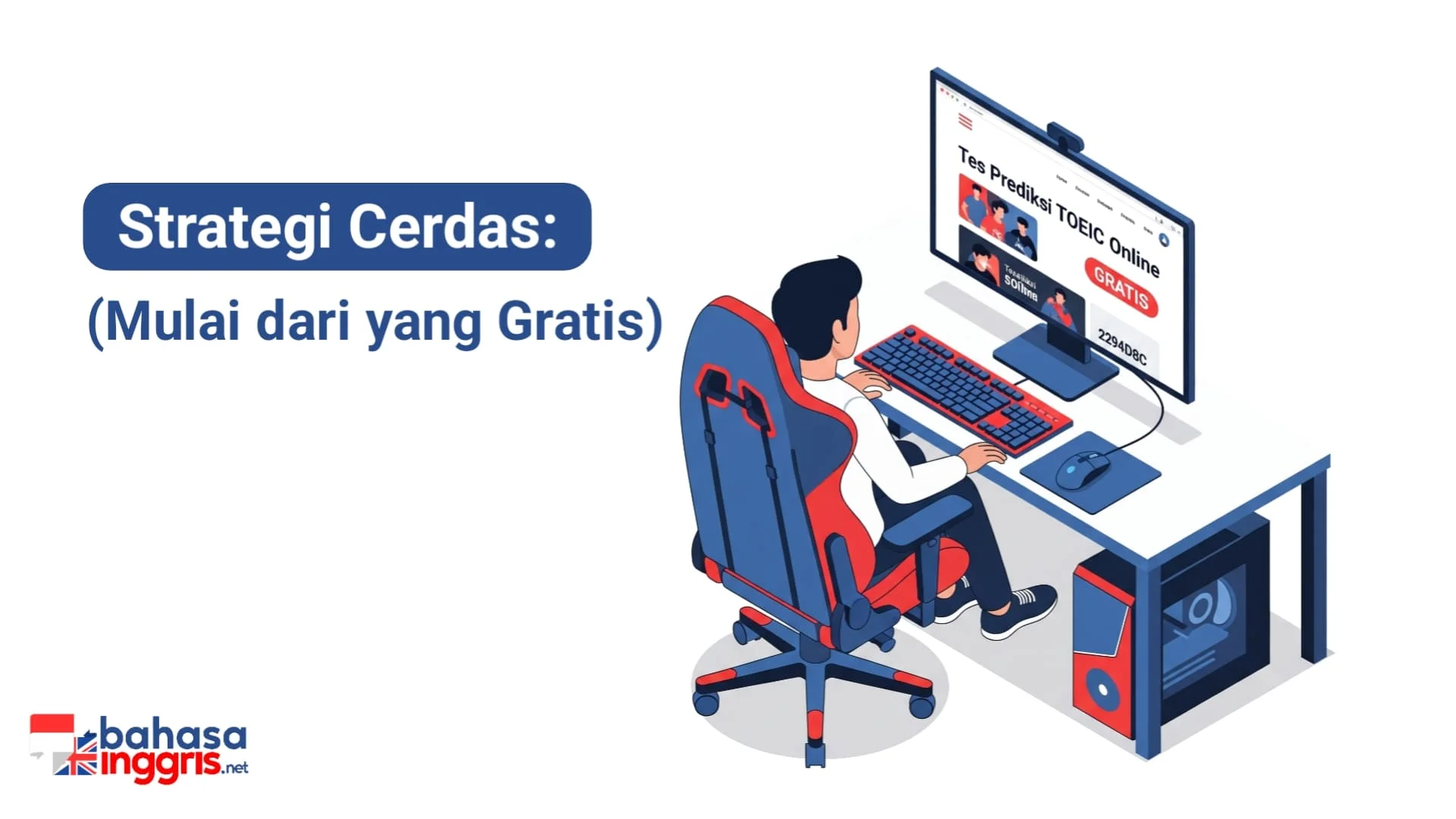 "Oke, jadi gimana cara 'baca' si TOEIC ini? Anggap aja ini kayak memahami aturan main sebelum mulai pertandingan. Menurut 'buku manual' resmi dari ETS, kamu bakal 'bertanding' selama 2 jam, menghadapi 200 soal. Kenali medan perangmu sebelum maju!"