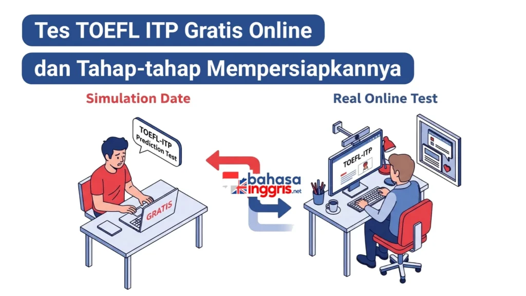 Tes TOEFL resmi punya jadwal yang kaku. Kamu harus datang ke lokasi pada jam yang ditentukan. Bahkan jika mengikuti Online TOEFL ITP by ETS juga harus booking minimal 2 hari setelah biaya pendaftaran terkonfirmasi