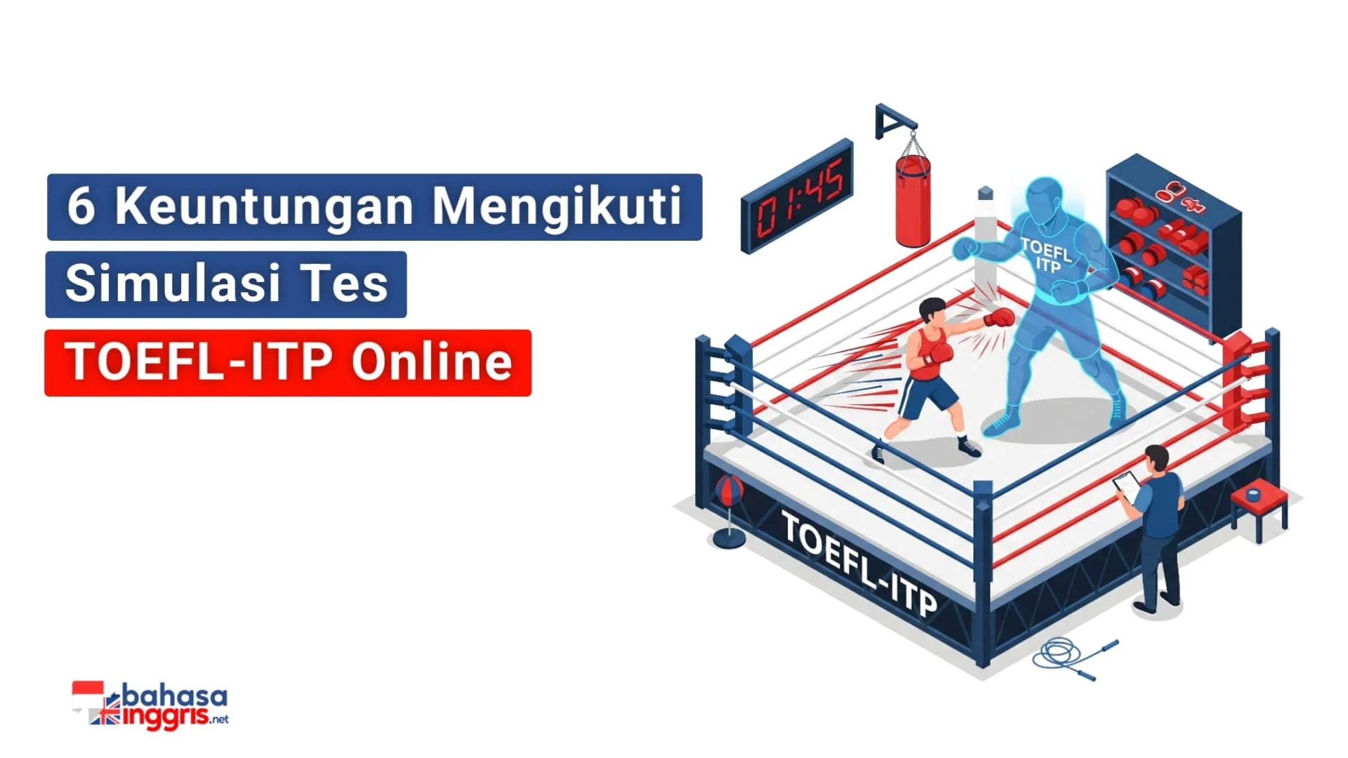 Kamu tidak perlu merasa ragu untuk ikut simulasi tes TOEFL ITP online. Dengan mengikuti simulasi ini, kamu bisa tahu berapa kira-kira skor