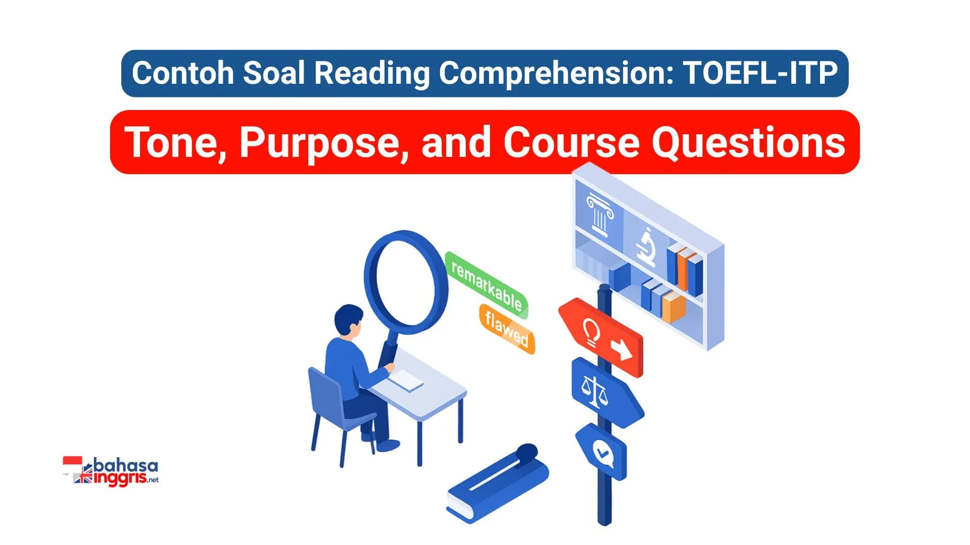 Jenis pertanyaan Tone, Purpose, and Course Questions menguji kemampuan Kamu untuk memahami niat penulis melalui tiga hal: nada (sikapnya), tujuan (alasannya menulis), dan latar belakang (bidang studinya). Kamu bisa menjawabnya dengan melihat gambaran besar dari pilihan kata dan topik utama teks, bukan hanya fokus pada satu detail spesifik.