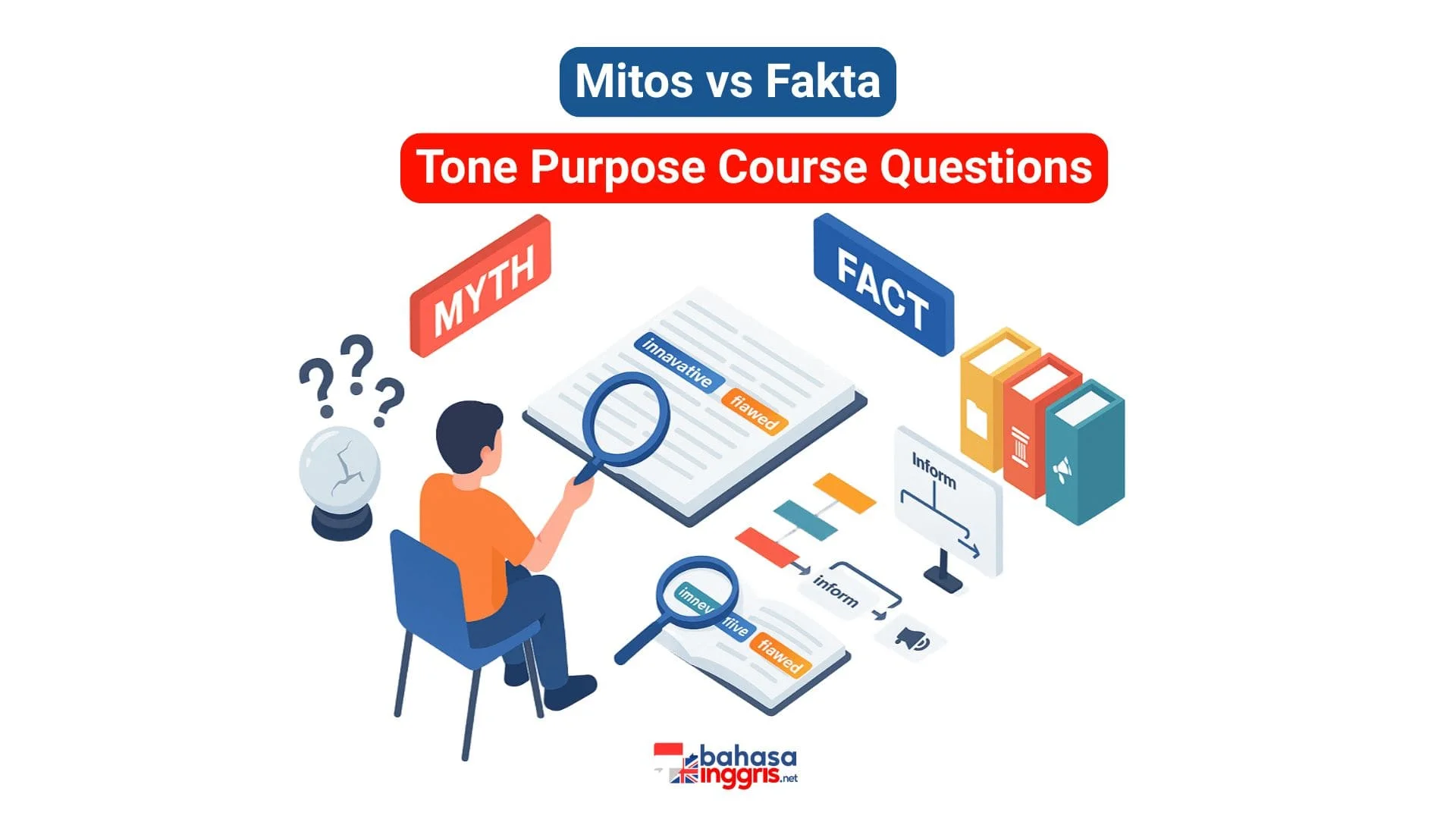 Hindari kesalahpahaman umum bahwa nada (tone) sebuah teks bersifat subjektif; nada dapat dianalisis secara objektif melalui pilihan kata penulis. Latar belakang mata kuliah (course) juga bukan tebakan, melainkan kesimpulan logis yang didasarkan pada topik dan terminologi spesifik di dalam bacaan. Oleh karena itu, setiap jawaban harus berasal dari analisis bukti tekstual yang cermat, bahkan untuk teks informatif yang memiliki nada objektif dan netral.