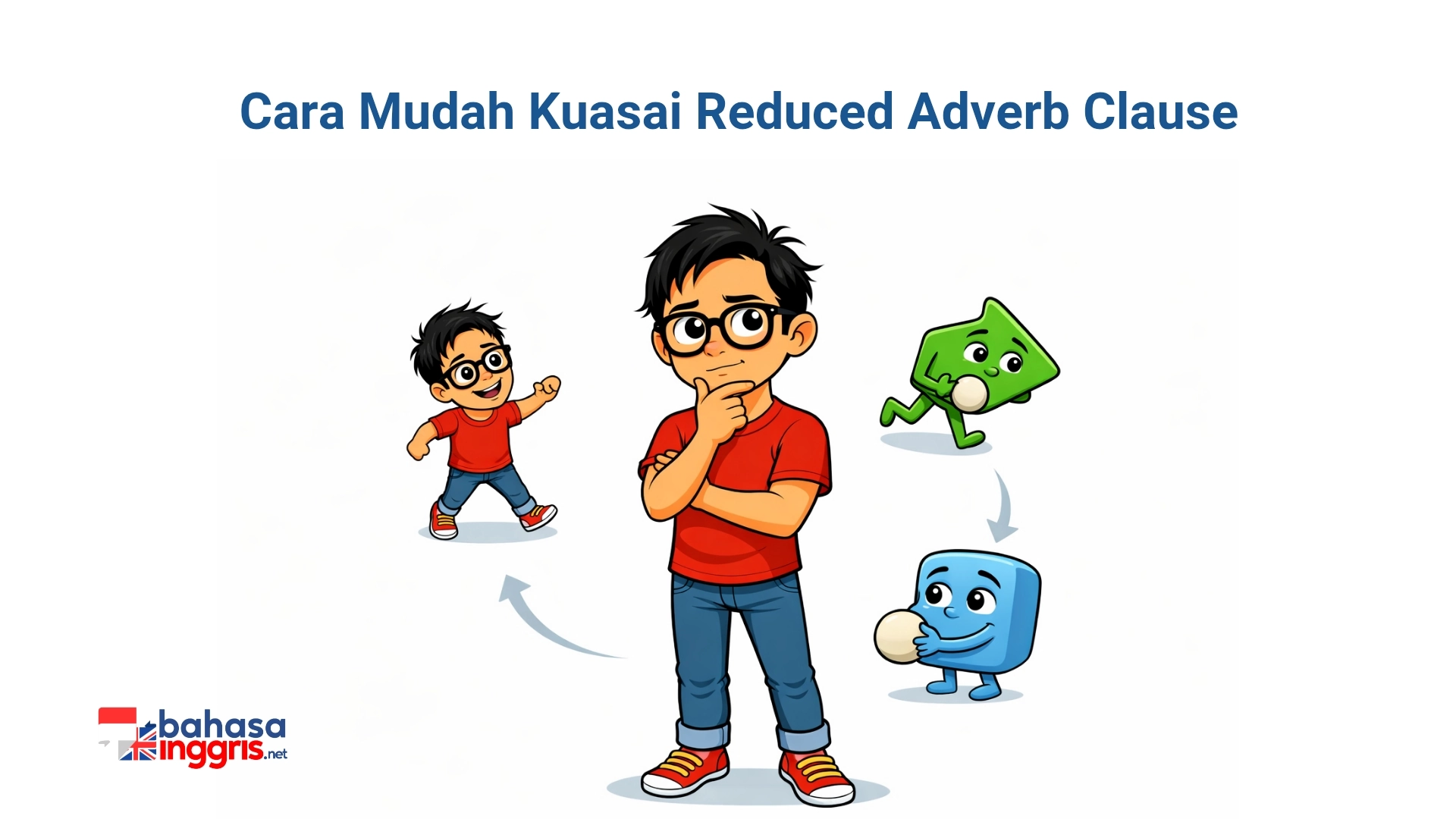 Strategi utama Skill 14 menekankan pentingnya kesamaan subjek antara dua klausa untuk menghindari dangling modifier dan pemilihan bentuk -ing untuk aktif atau -ed untuk pasif.