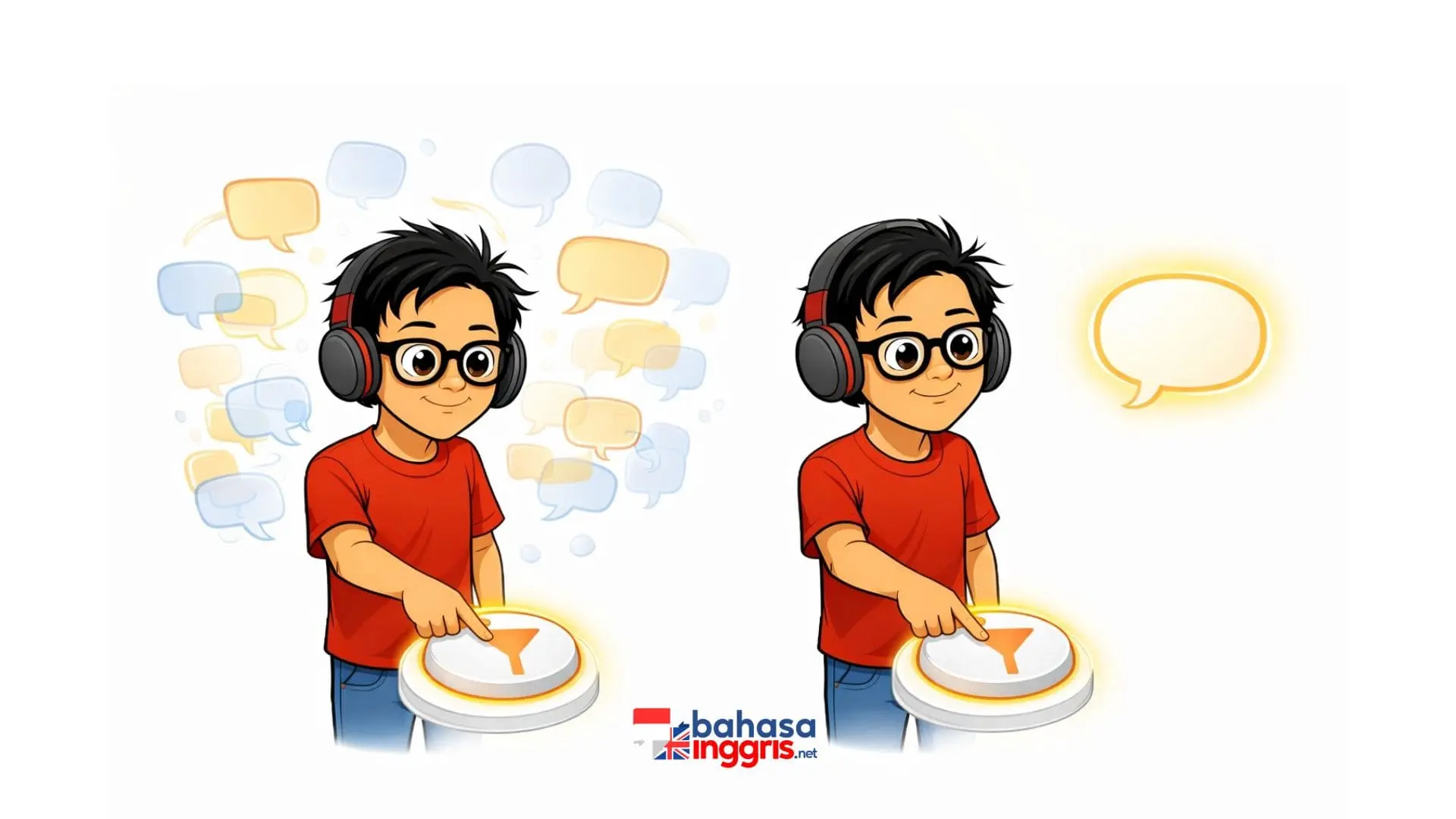 Langkah awalnya adalah mengidentifikasi subjek tunggal yang sah, serta menentukan frasa yang memberikan informasi tambahan dan tidak memengaruhi jumlah subjek.