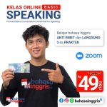 Kelas Speaking Online dirancang khusus bagi pemula yang ingin bisa Berbahasa Inggris dengan lancar dan penuh percaya diri. Lebih dari itu, berbagai metode rahasia menguasai Pronunciation, Vocabulary, Conversation dan Grammar for Speaking akan dikupas tuntas.
